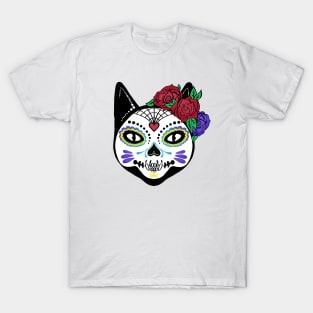 Day of the Dead Cat Sugar Skull T-Shirt